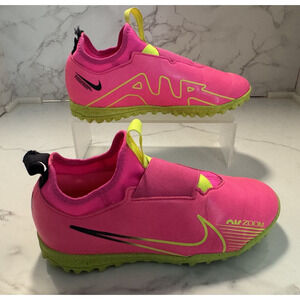 Nike Shoes Zoom Mercurial Vapor 15 Academy TF Low, Neon Pink & Yellow, Size 3Y